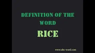 Definition of the word 
