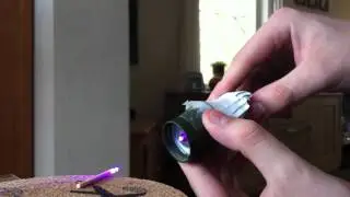 5mw 405nm eBay blue violet purple laser pointer burning match with magnifier lens.
