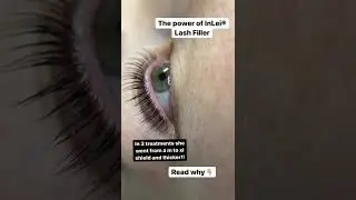 Inlei Lash Filler lengthens lashes clinically proven 💯