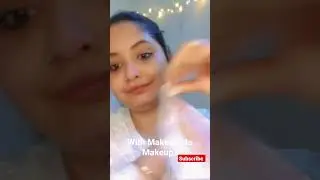 #shorts|No Makeup Or With Makeup?🤔Wipeoff Makeup in 1 swipe#short#makeup#youtubeshorts#ashortaday