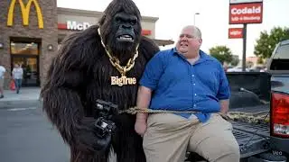 Bigfoot lures in a CHILD predator at McDonalds
