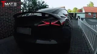 Model 3Y X Men Tail LightsTaillight X Cop display