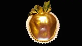🍓Как сделать золотую клубнику: метод сухой пыли🍓
