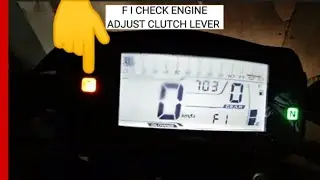CHECK ENGINE LIGHT SUZUKI GSX S150