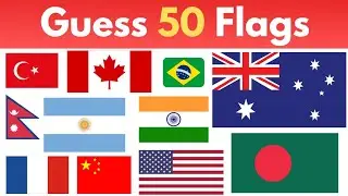 50 Flag Challenge! 🇮🇳🇺🇸🇯🇵 | Test Your World Knowledge 🌍