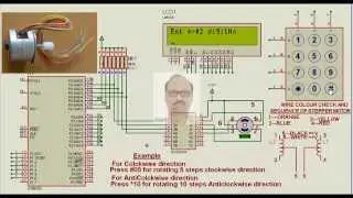 8051 Microcontroller project -Stepper Motor by Keypad control