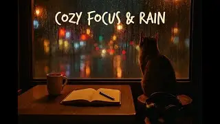 1 HR Late Night Lofi Study 📝 Soft Music & Heavy Rain - 深夜讀書寫作 | Zen Heart Flow State