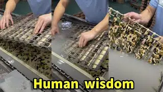 Water transfer process products, plastic wood grain, real video shot#water transfer printing
