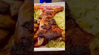 Pili Pili Caribbean Grill: BBQ chicken, plantain, rice and salad