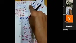 G11 Equilibrium - Meeting lines of Action of three Forces part 3