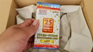 Pok&eacute;mon Japanese 25th Anniversary (Celebrations) Booster Box Opening and Master Set Folder