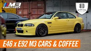 BMW E46 x E92 M3 Cars & Coffee at BirKlean Detailing London | Feb 2023