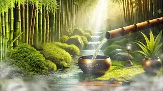 🌿Healing Sounds of Tibetan Singing Bowls & Bamboo Water | Meditation Ambience 🌸