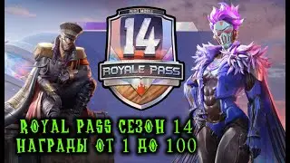 PUBG MOBILE ROYAL PASS 14 СЕЗОН награды от 1 до 100 и не только!