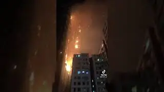 Honk Kong building on fire