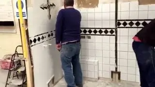 UK Pro Tiling Training, week 2 course in action, change you career fast www.tiling-courses.co.uk