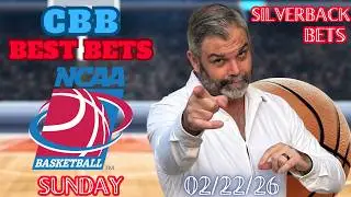 College Basketball Picks Today Sunday 2/22/26 | FREE NCAA Best Bets, and Predictions