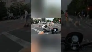 Cool air-guitaring skater #motorcycle #motovlog #bucharest #foryou #rider #chopper #skate #moto