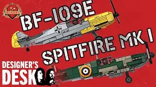 Spitfire Mk I and Bf-109E - Custom Military Lego - At The Designer&rsquo;s Desk
