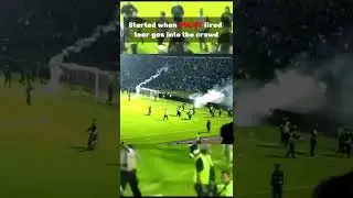 At least 130 DEAD, over 200 Injured in Indonesia soccer STAMPEDE. #shorts