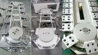 Custom 2 to 30 Station Circular Guide Rail Conveyor With Low Noise Synchronous Belt Drive