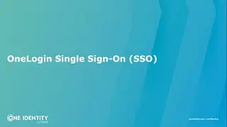 Single sign-on: OneLogin Mini Demo