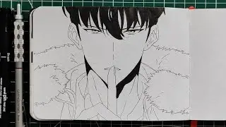 Sung Jin-woo Drawing Timelapse | Sketchbook