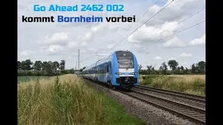 4K Go Ahead Bayern 2462 002 kommt Bornheim vorbei (DE) (12-7-2021)
