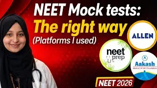 Platforms I used for giving MOCK TESTS💯#neetpreparation#neet2026#neetprep #allen #aakash 
