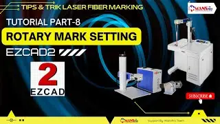 Cara penggunaan rotary di mesin laser marking #lasermarking #tutorialezcad2 #mansprolaser