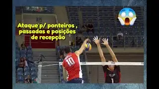 VOLEIBOL PASSADA DE ATAQUE, TREINO DE PONTEIROS E POSIÇÕES PARA RECEBER MELHOR O SAQUE