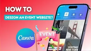 How to design an event website on Canva?
