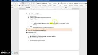 4 Types of Evidence - Writing Logical Evidence