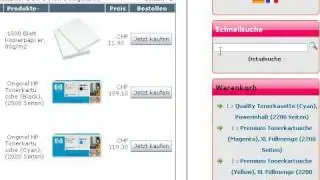 Toner f&uuml;r HP Color Laserjet 1600 (Q6000A,Q6001A,Q6002A,Q6003A)