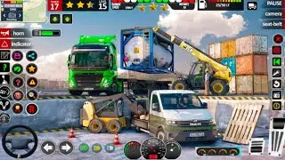 US Truck City Transport Sim 3D - Truck Driving Game on impossible Tracks - Androidgameplay 