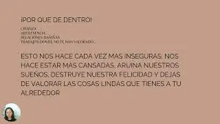 charla CRECIMIENTO PERSONAL -TU TIEMPO DE CALIDAD-