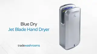 Blue Dry Jet Blade Hands-In Hand Dryer