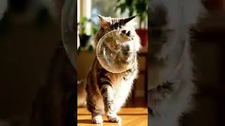Cat Reacts to Bubble Machine 🫧😺 | Funny Pet Reaction