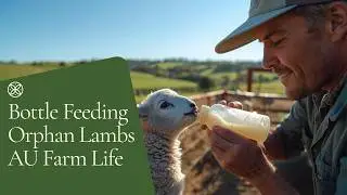 ❤️ Helping a Little Orphan Lamb Learn to Feed 🐑 | AU Farm Life 🍼