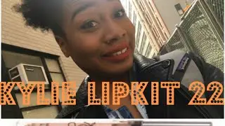 KYLIE LIPKIT 22 - WEAR TEST - DOES IT LAST ALL DAY? | Nnekaxoxo