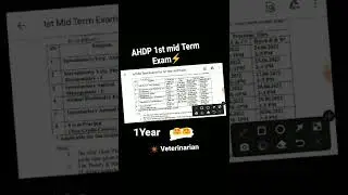 AHDP 1st mid Term Exam #ahdpfristyear