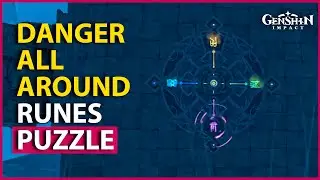 Danger All Around Domain Symbols Puzzle & Lightshaper Puzzle Guide in Genshin Impact 2.7 Xiao Yelan