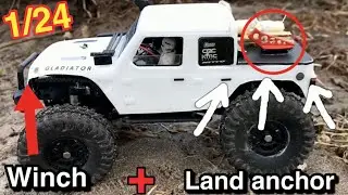 Custom Scx24 Jeep GLADIATOR body with Barrage motor, upgrades & mods #Upgrades