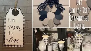 DIY Dollar Tree Farmhouse Easter Decor | Easy and Inexpensive