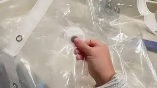 LOVTEX Clear Shower Curtain Liner with Magnets 72x72