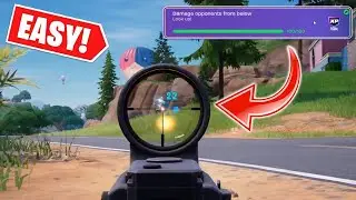 Наносите урон противникам снизу в Fortnite, глава 7 | Задания боевого автобуса