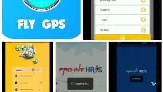 Cara mengunakan aplikasi fly gps, pro in hris,dan mobi  di satu smartpon