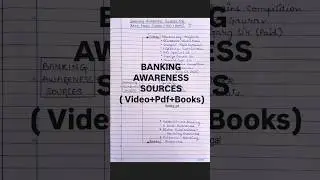 Banking Awareness sources for bank exams #banking #bankingawareness #sources #sbipo #ibpspo #best
