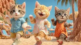 Adorable Indian & American Animals Dance Battle 🐶🦊🔥 | AI Cute World #ai_cute_animals_01 