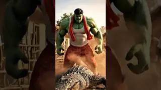 Jab Village Me Ghusa Crocodile, Tab Utha Desi Hulk 🔥🐊